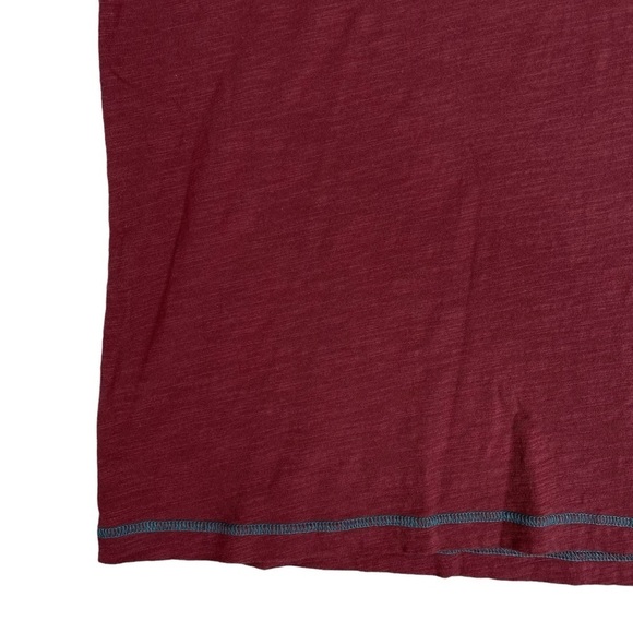 Carbon2Cobalt Triple Texture Polo Mens Large TALL Red Marled Slub Knit Jersey - Picture 4 of 7